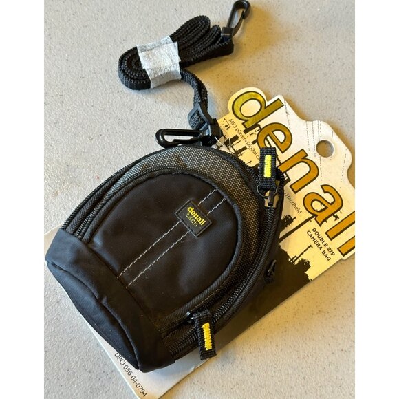 Denali Brand Black Double Zip Camera/Cell Phone Shoulder Bag (SEE FEATURES) - Picture 4 of 12